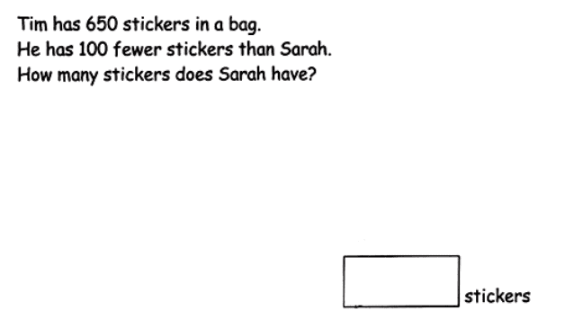 fewer stickers question P2 Henry Park 2023 Term 1 explained